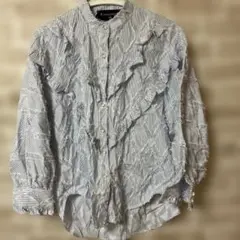 SMILE ORCHID ストライプ長袖ブラウス Mのサムネイル