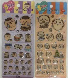 【新品未開封】韓国限定 ちいかわ 5サイズステッカーセット 2枚