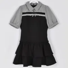 【即完売品】♡ evelyn ドッキングティアードOP ブラック ♡ evelyn ドッキングティアード OP ブラック - メルカリ
