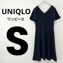 ★タグ付き未使用品★UNIQLO/ドレープフレアスリーブワンピース/ユニクロ