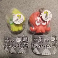 ガチャ / スプラトゥーン3 プロジェクターライト イカ イエロー タコ レッド