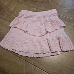 新品未使用ピンク フリルスカート 9歳ZARA