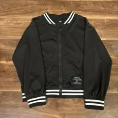 ブラック ジップアップジャケット 140cm