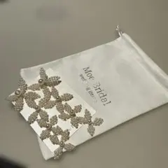 ウェディング　パールビジューイヤリング