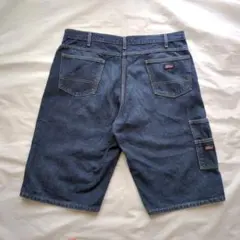 ディッキーズ デニム ペインター バギーショーツ ハーフ 極太 濃紺メキシコ38