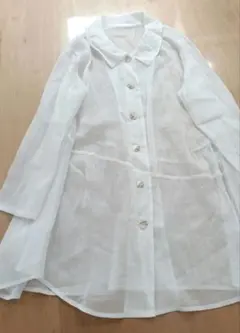 新品タグ付　慈雨　洗えるブラウス　チュニック　シャツ　綿100%　センソユニコのサムネイル
