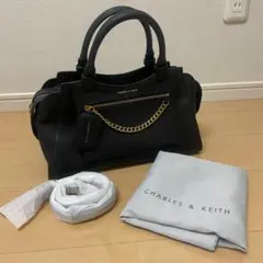 【新品・未使用】チャールズアンドキース ハンドバッグ レザー チェーン