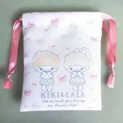Kiki & Lala プチ巾着ポーチ　リトルツインスターズ