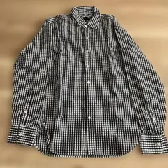 GENERAL SUPPLY 白黒チェック長袖シャツ Sサイズのサムネイル