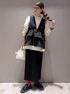 大人気完売＊LEPSIM＊310/スウェットナロースカート＊ブラック 大人気完売＊LEPSIM＊310企画310/スウェットナロースカート＊ブラック
