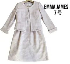 emma james ノーカラー  ツイード  ワンピ　スーツ　7号