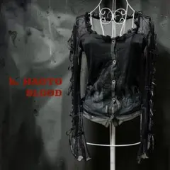 P*^様 ☆らび☆★美品★h.NAOTO Blood ブラッド★カーディガン 編のサムネイル