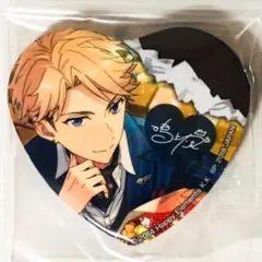 新品★あんスタ★Knights【鳴上嵐】一番カフェ★ハート型缶バッジ