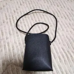 黒 ブラック ショルダーバッグ ミニ 合皮 鞄