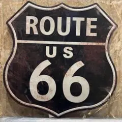 アメリカン ブリキ看板 ROUTE66 ヴィンテージ ガレージインテリアのサムネイル