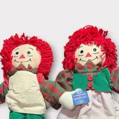 래거디 앤 앤 앤디 플러시 장난감 빈티지 2종 세트 (태그 포함)