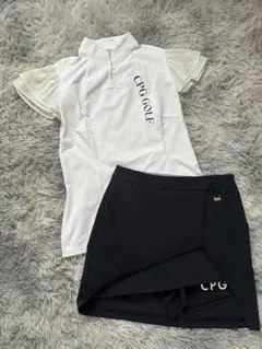 お上品セットアップ♡CPG GOLF レディース シャツ スカート セットアップ お上品セットアップ♡CPG GOLF レディース シャツ スカート