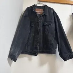 【超希少XXL】90s Levi's 70598 ブラック デニムジャケット墨黒