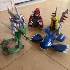ポケモン モンコレ メガレックウザ ゲンシグラードン ゲンシカイオーガ