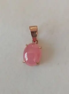 インカローズ　ネックレストップ　18K台座　美品