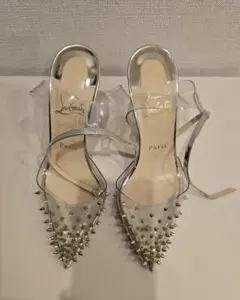 Christian Louboutin フラットシューズ スワロフスキー 38 - メルカリ
