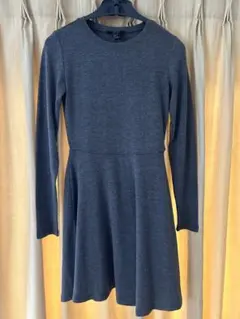 新品 Forever21 長袖 ミニワンピース チャコール Sサイズ