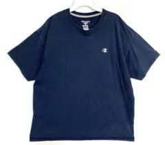 championチャンピオン無地Tシャツロゴ刺繍ワンポイントネイビーヴィンテージ