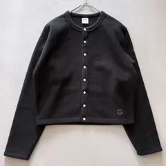 ORCIVAL/オーシバル フリース クルーネックカーディガン 黒 サイズ１のサムネイル