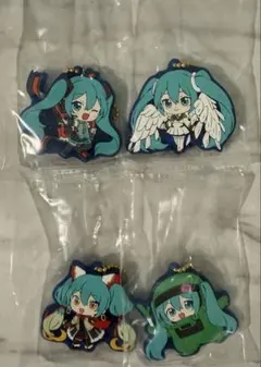 ガンダム 初音ミク GUNDAM × MIKU ラバーマスコット 4種