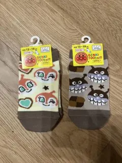 バイキンマン　ドキンちゃん　キッズ靴下 13~19cm 2足セット