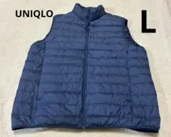 ユニクロ　ウルトラライトダウンベスト　ネイビー　L
