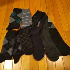 ソックス 8足セット ブラック グレー