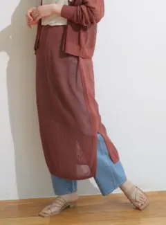 メッシュニットスカート