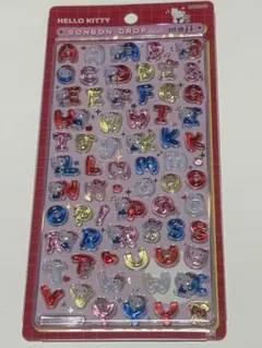 【正規品】キティ　スタンダード　ボンボンドロップシール　サンリオ　文字　moji