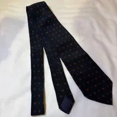 CHANEL ネイビー シルク ネクタイ