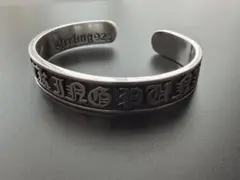 クロス カフ バングル ブレスレット アクセサリー シルバー 925刻印のサムネイル