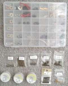 ◆送料込み◆ハンドメイドアクセサリー用／ピアス・アクセサリーパーツおまとめ