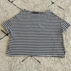 ナノユニバース　ボーダーＴシャツ　ボートネックのサムネイル
