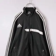 アディダス　トラックジャケット　モノトーン　メンズ　古着　ジャージ