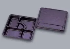 使い捨て弁当箱 20枚 kp-150阿波　本体蓋セットのサムネイル
