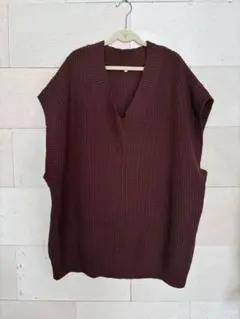 coca 未使用 オーバーサイズニットベスト ONE SIZE