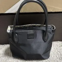 DAKS トートバッグ ブラック チェック柄のサムネイル