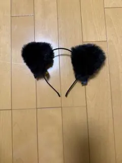 黒の猫耳カチューシャ
