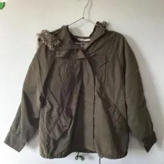 ehka sopo フード付きブルゾン カーキのサムネイル