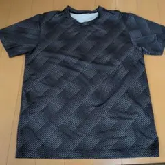 GU メンズ　 半袖Tシャツ M　スポーツ　 ブラック　 幾何学模様
