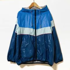 古着女子に◎ 昭和レトロな配色ジャンパー　ブルゾン　ナイロンジャンパー
