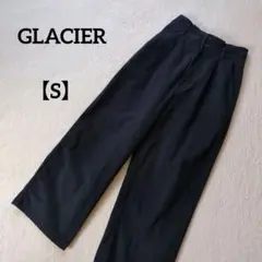 ハニーズ GLACIER ハイウエスト ワイドパンツ タック ネイビー サイズS