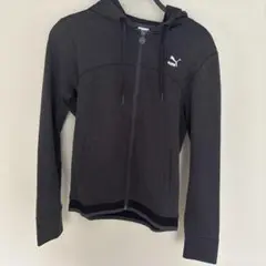 PUMA ダークグレー フルジップ パーカー M