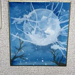 Ｎｏ．3 オリジナル手描き原画イラスト 一点物 色紙 水彩