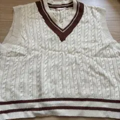 ems ケーブルニット Vネックベストのサムネイル